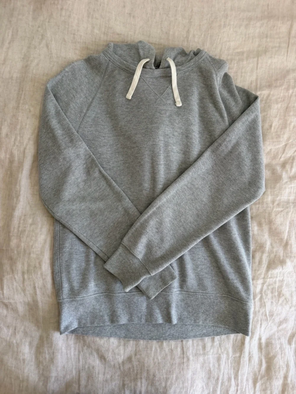 J. Crew Light Gray Pullover Hoodie Sweatshirt